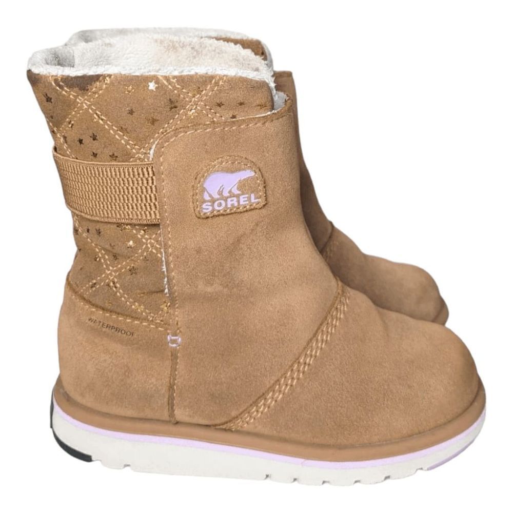 SOREL Rylee Foil Star Waterproof Boot Size 1 - Picture 3 of 7